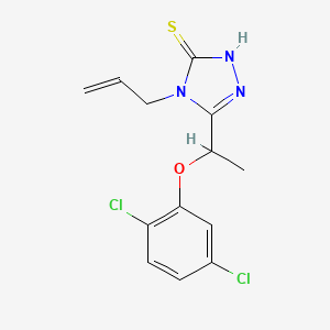 4-allyl-5-[1-(2,5-dichlorophenoxy)ethyl]-4H-1,2,4-triazole-3-thiol