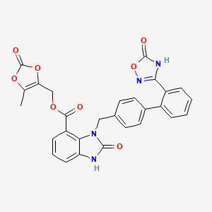 molecular formula C28H20N4O8 B13444157 Desethyl Azilsartan Medoxomil 