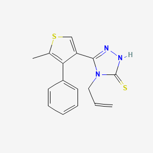 4-allyl-5-(5-methyl-4-phenylthien-3-yl)-4H-1,2,4-triazole-3-thiol