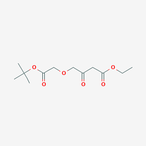 molecular formula C12H20O6 B13444196 Ethyl 4-(2-(tert-Butoxy)-2-oxoethoxy)-3-oxobutanoate 
