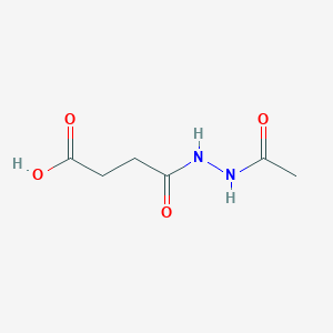 molecular formula C6H10N2O4 B1344421 4-(2-Acetylhydrazino)-4-oxobutanoic acid CAS No. 257885-34-0