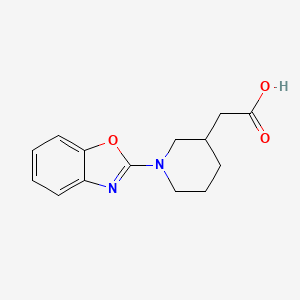 [1-(1,3-Benzoxazol-2-yl)piperidin-3-yl]acetic acid