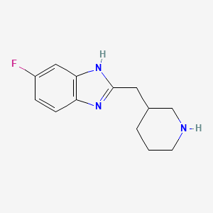 5-fluoro-2-(piperidin-3-ylmethyl)-1H-benzimidazole