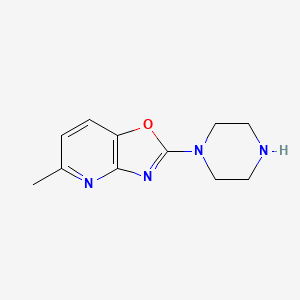5-Methyl-2-piperazin-1-yl[1,3]oxazolo[4,5-b]pyridine