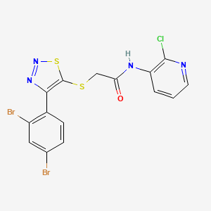 molecular formula C15H9Br2ClN4OS2 B13444334 (R)-NVS-ZP7-4 