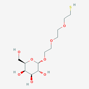 molecular formula C12H24O8S B13444376 a-D-Galactopyranoside, 2-[2-(2-mercaptoethoxy)ethoxy]ethyl 