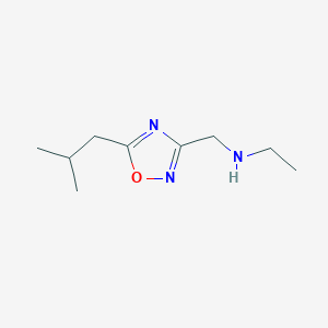 N-[(5-Isobutyl-1,2,4-oxadiazol-3-YL)methyl]-ethanamine