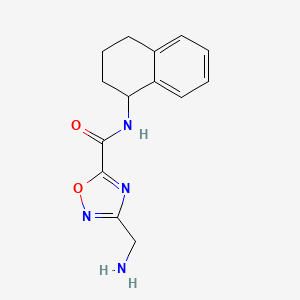 3-(aminomethyl)-N-(1,2,3,4-tetrahydronaphthalen-1-yl)-1,2,4-oxadiazole-5-carboxamide