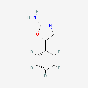 molecular formula C9H10N2O B13444429 Aminorex-d5 (1.0mg/ml in Acetonitrile) CAS No. 1246819-51-1