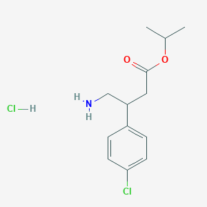 molecular formula C13H19Cl2NO2 B13444431 Baclofen Isopropyl Ester Hydrochloride 