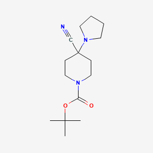 Tert-butyl 4-cyano-4-pyrrolidin-1-ylpiperidine-1-carboxylate