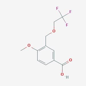 4-Methoxy-3-[(2,2,2-trifluoroethoxy)methyl]-benzoic acid