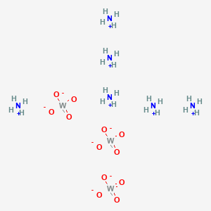 molecular formula H24N6O12W3 B13444622 Hexaazanium;dioxido(dioxo)tungsten 