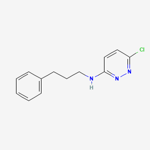 molecular formula C13H14ClN3 B13444630 6-chloro-N-(3-phenylpropyl)pyridazin-3-amine 