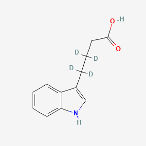 molecular formula C12H13NO2 B13444638 Indole-3-butyric Acid-d4 