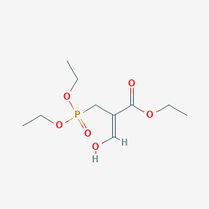 molecular formula C10H19O6P B13444681 Ethyl (Z)-2-((Diethoxyphosphoryl)methyl)-3-hydroxyacrylate 