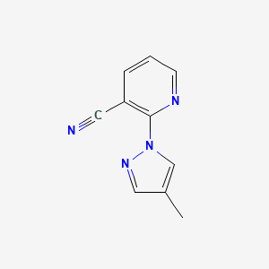 2-(4-methyl-1H-pyrazol-1-yl)nicotinonitrile
