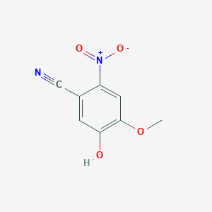 molecular formula C8H6N2O4 B13444762 5-Hydroxy-4-methoxy-2-nitrobenzonitrile 