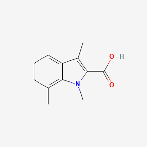 molecular formula C12H13NO2 B1344479 1,3,7-trimethyl-1H-indole-2-carboxylic acid CAS No. 1015846-77-1