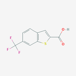 molecular formula C10H5F3O2S B134448 6-(Trifluoromethyl)benzo[b]thiophene-2-carboxylic acid CAS No. 142329-22-4