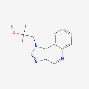 molecular formula C14H15N3O B13444816 alpha,alpha-dimethyl-1H-imidazo[4,5-c]quinoline-1-ethanol 