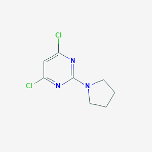 molecular formula C8H9Cl2N3 B134449 4,6-Dichloro-2-(pyrrolidin-1-yl)pyrimidine CAS No. 154117-91-6