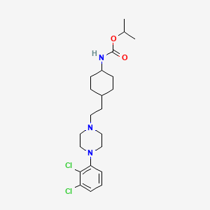 molecular formula C22H33Cl2N3O2 B13444914 trans-N-[4-[2-[4-(2,3-Dichlorophenyl)piperazin-1-yl]ethyl]cyclohexyl]carbamic Acid Isopropyl Ester 