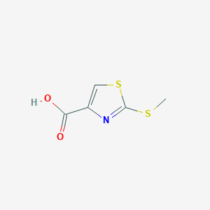 molecular formula C5H5NO2S2 B1344492 2-(Methylthio)-1,3-thiazole-4-carboxylic acid CAS No. 907543-75-3