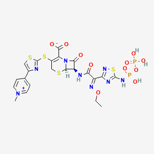 molecular formula C22H22N8O11P2S4 B13444952 Ceftaroline Fosamil Di-phosphonate 