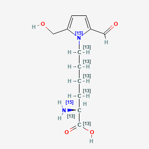 molecular formula C12H18N2O4 B13444964 Pyrraline-13C,15N 