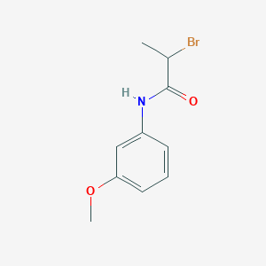 molecular formula C10H12BrNO2 B1344497 2-bromo-N-(3-methoxyphenyl)propanamide CAS No. 1119449-95-4