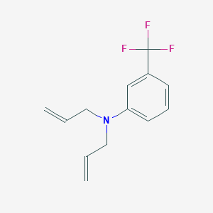 molecular formula C13H14F3N B13445037 N,N-Diallyl-3-(trifluoromethyl)aniline 