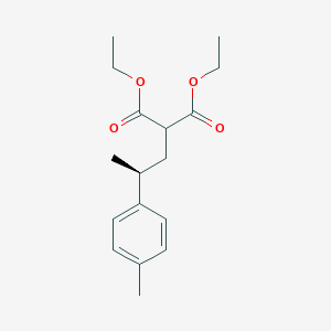 molecular formula C17H24O4 B13445041 Diethyl (S)-2-(2-(p-Tolyl)propyl)malonate 