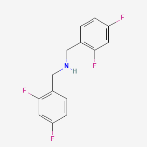 molecular formula C14H11F4N B13445042 N-[(2,4-Difluorophenyl)methyl]-2,4-difluoro-benzenemethanamine 
