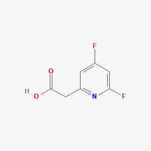 molecular formula C7H5F2NO2 B13445069 2,4-Difluoropyridine-6-acetic acid 