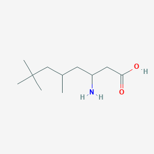 molecular formula C11H23NO2 B1344511 3-Amino-5,7,7-trimethyloctanoic acid CAS No. 773122-45-5