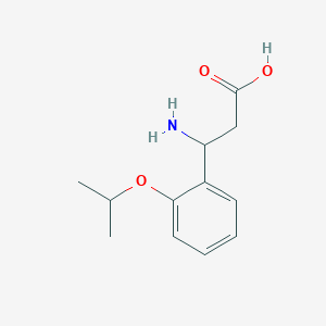 molecular formula C12H17NO3 B1344513 3-Amino-3-(2-isopropoxyphenyl)propanoic acid CAS No. 890045-11-1