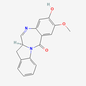 (12aS)-12a,13-Dihydro-9-hydroxy-8-methoxy-6H-indolo[2,1-c][1,4]benzodiazepin-6-one