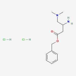 molecular formula C13H22Cl2N2O2 B13445202 Benzyl (R)-3-Amino-4-(dimethylamino)butanoate Dihydrochloride 