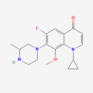 molecular formula C18H22FN3O2 B13445225 Decarboxy Gatifloxacin Dihydrochloride 