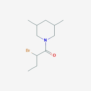 molecular formula C11H20BrNO B1344524 1-(2-Bromobutanoyl)-3,5-dimethylpiperidine CAS No. 1186653-36-0
