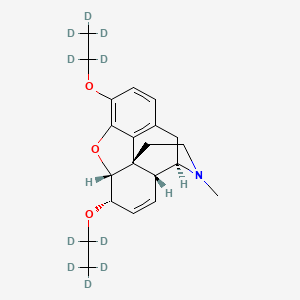 molecular formula C21H27NO3 B13445248 Diethylmorphine-d10 