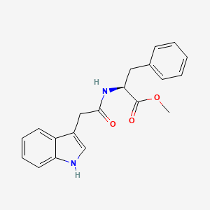 molecular formula C20H20N2O3 B13445249 methyl (2S)-2-[[2-(1H-indol-3-yl)acetyl]amino]-3-phenylpropanoate CAS No. 1060809-98-4
