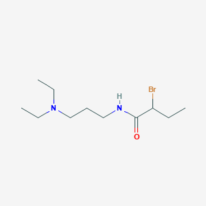 molecular formula C11H23BrN2O B1344525 2-bromo-N-[3-(diethylamino)propyl]butanamide CAS No. 1119452-34-4