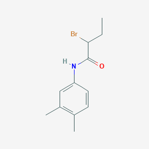 molecular formula C12H16BrNO B1344527 2-bromo-N-(3,4-dimethylphenyl)butanamide CAS No. 1119451-40-9