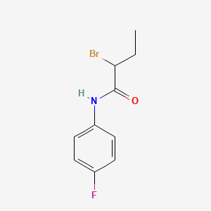 molecular formula C10H11BrFNO B1344528 2-bromo-N-(4-fluorophenyl)butanamide CAS No. 1119452-35-5