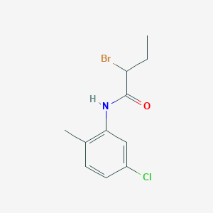 molecular formula C11H13BrClNO B1344529 2-bromo-N-(5-chloro-2-methylphenyl)butanamide CAS No. 1017663-90-9
