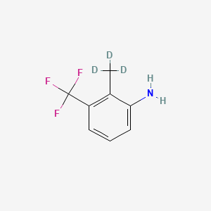 molecular formula C8H8F3N B13445290 3-Trifluoromethyl-2-methylaniline-d3 