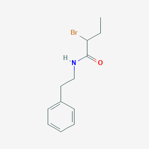 molecular formula C12H16BrNO B1344530 2-bromo-N-(2-phenylethyl)butanamide CAS No. 1119453-00-7