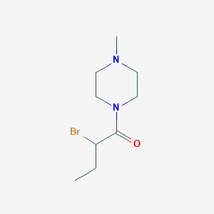 molecular formula C9H17BrN2O B1344532 1-(2-Bromobutanoyl)-4-methylpiperazine CAS No. 1119453-01-8